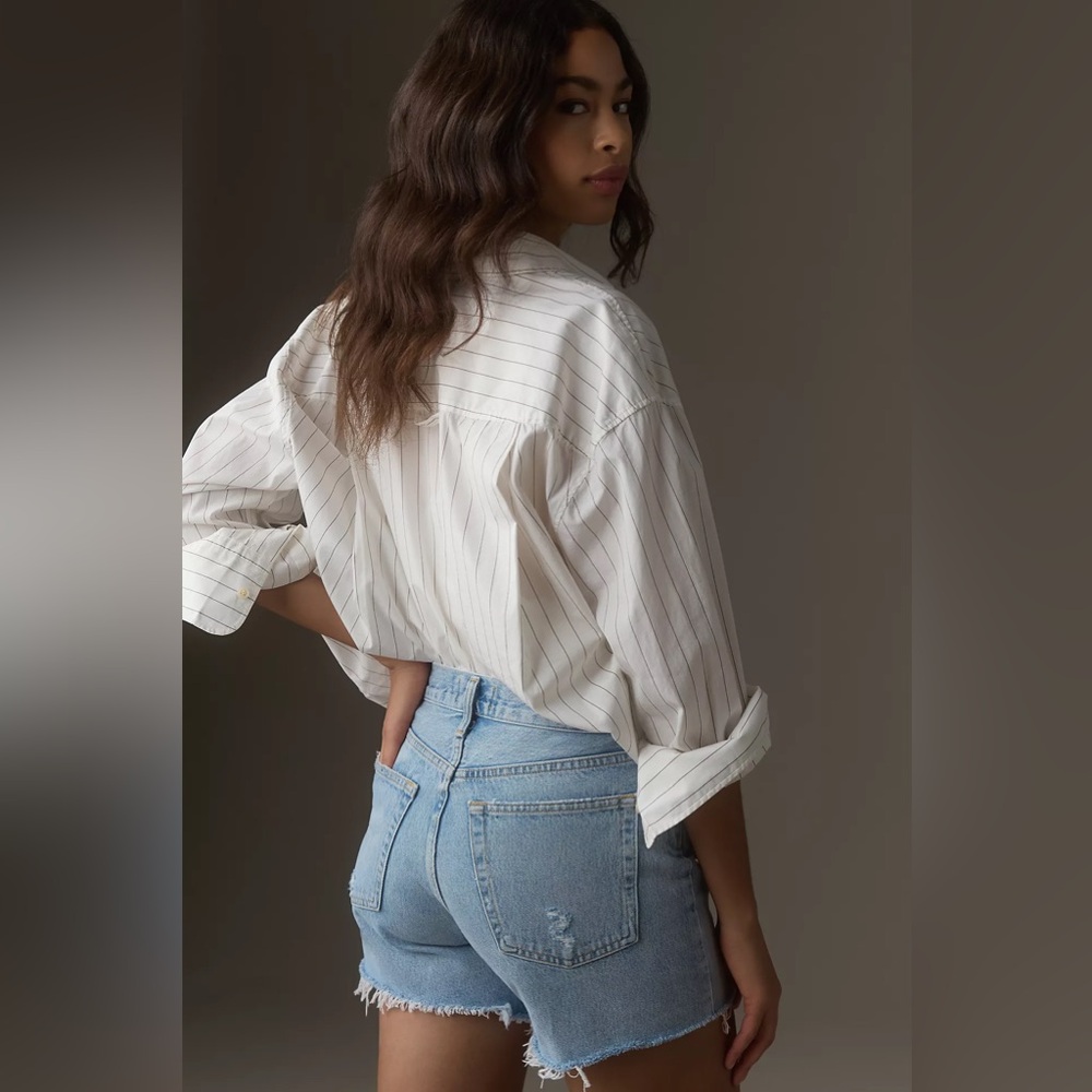 Anthropologie AGOLDE Parker Denim Long Shorts - Picture 4 of 10